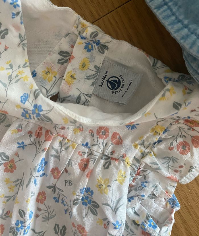 Combinaison bébé avec chapeau Petit Bateau 3 mois - photo numéro 3