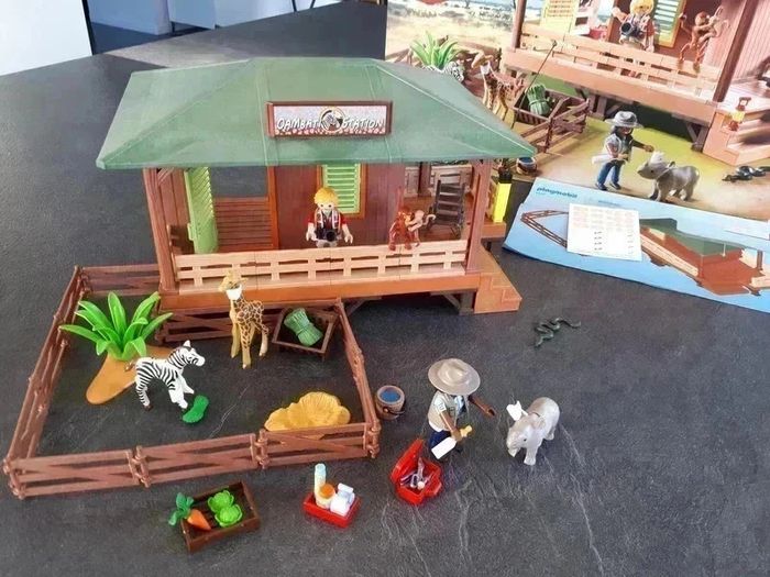 35 € 🐘 playmobil 6936 - centre de soins pour animaux de la savane 🌿 - photo numéro 4