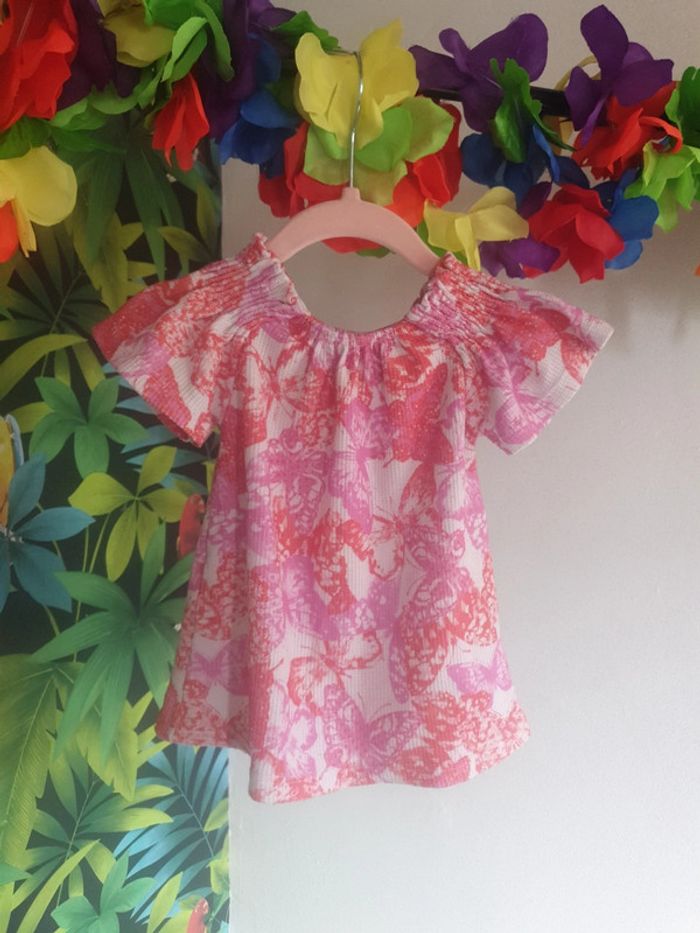 Robe bébé papillons