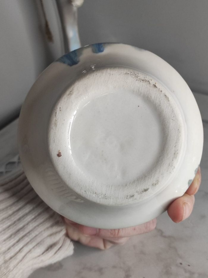 Cendrier céramique vernissé bleu - photo numéro 5