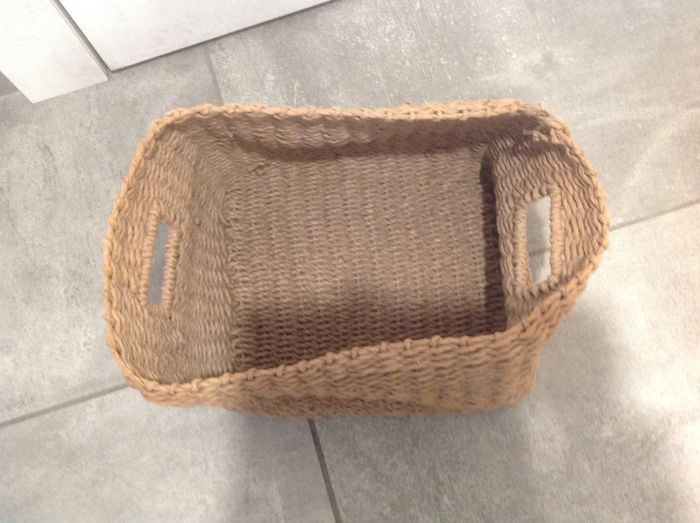 Panier de rangement rectangulaire en osier souple - photo numéro 2