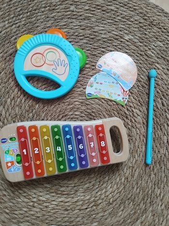 Xylo tambourin lumi magique, vtech, neuf