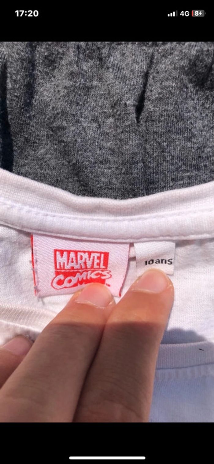 Marvel - Tee shirt / Short - 100% coton - Taille 10 ans - photo numéro 3