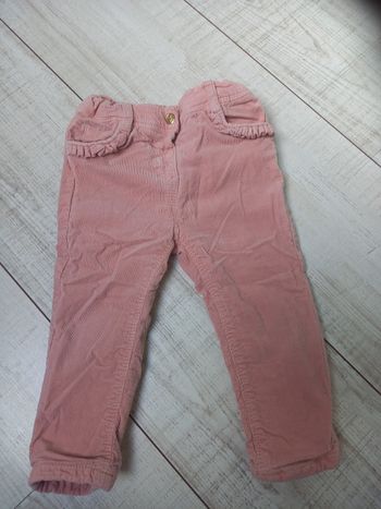 Pantalon velours tape à l'œil 18 mois
