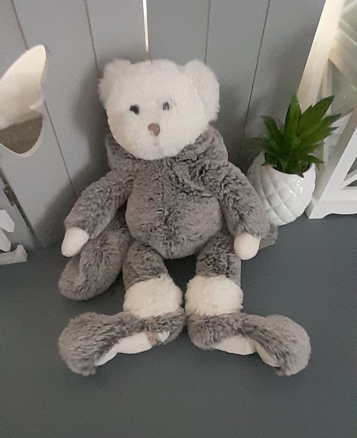 Peluche ours lapin bukowski - photo numéro 2