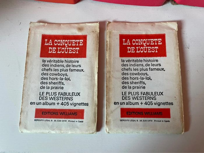 Rare 2 Pochettes Scellées La Conquête de L’Ouest (1972) Éditions Williams - photo numéro 2