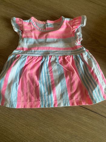 Robe bébé fille rose et bleu