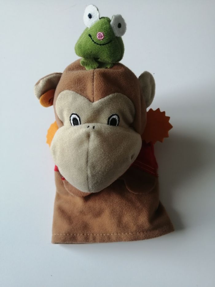 marionnette peluche singe