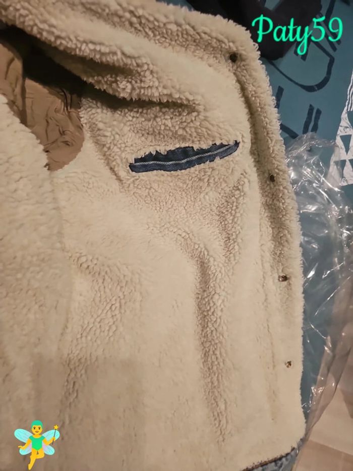 Veste en jean Levi's homme xl Bleu clair fourré - photo numéro 5