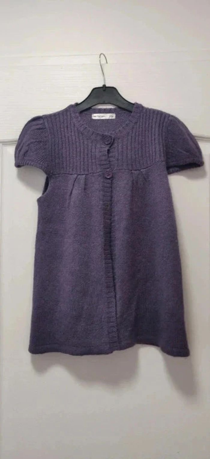 Neuf Gilet mc 2 boutons violet On The Town 14A