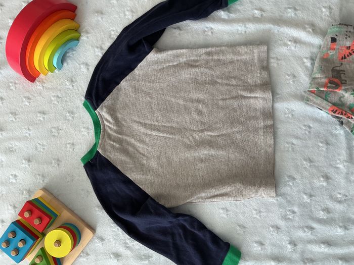 pyjama 2 pièces en coton gris marine à motifs 18/24 mois primark - photo numéro 6