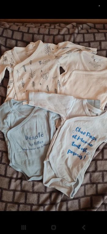 Lot de 12 bodies manches longues
