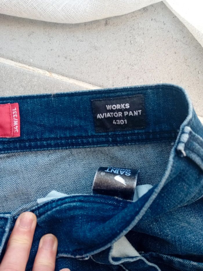 Jeans Homme, taille 34W/33L.Works - photo numéro 5