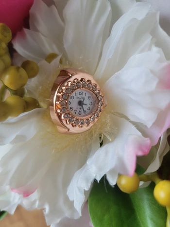 Bague montre gold rose