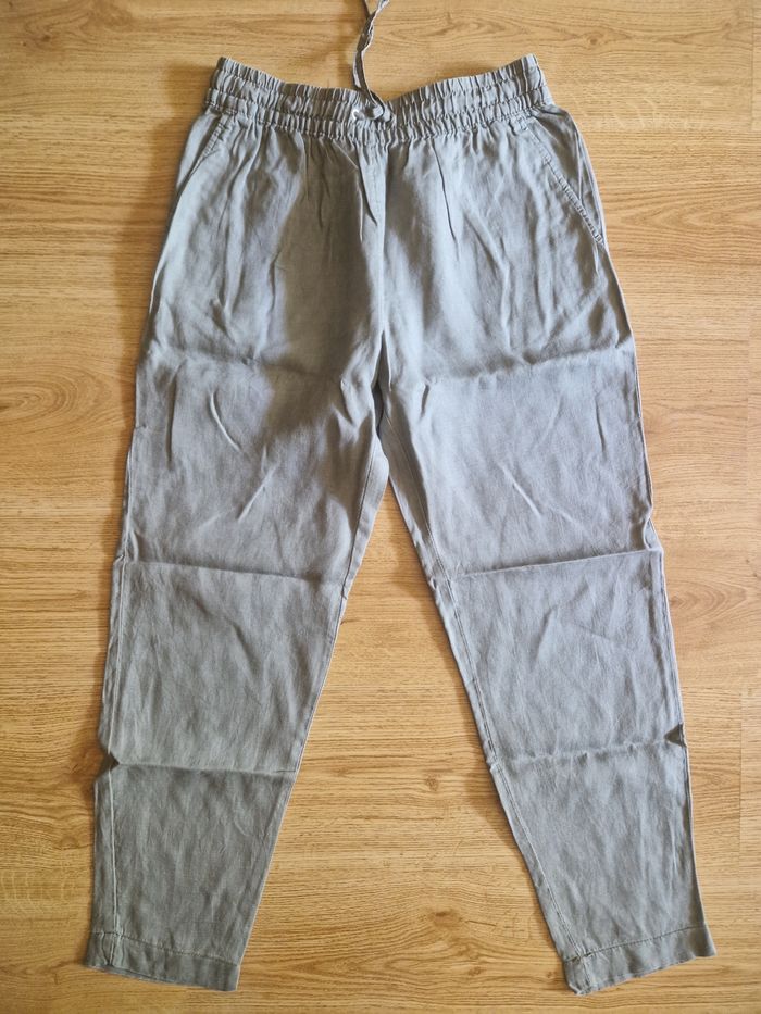 Pantalon lin H&M taille 36 TBE - photo numéro 2