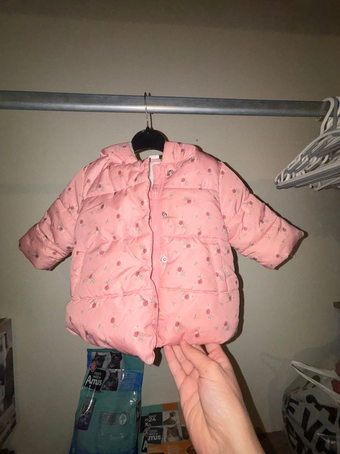 Veste rose  /manteau bébé fille - photo numéro 2