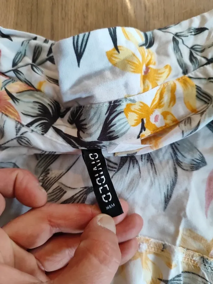 Tunique H&M Blanc, Taille M, Motifs Tropicaux - photo numéro 5