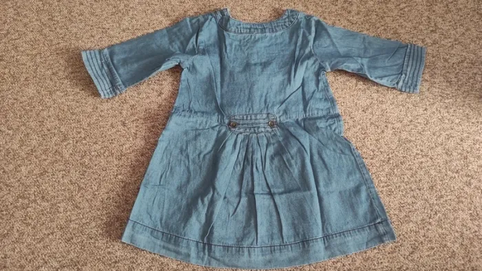 Robe tissu aspect jeans 3 ans - photo numéro 2