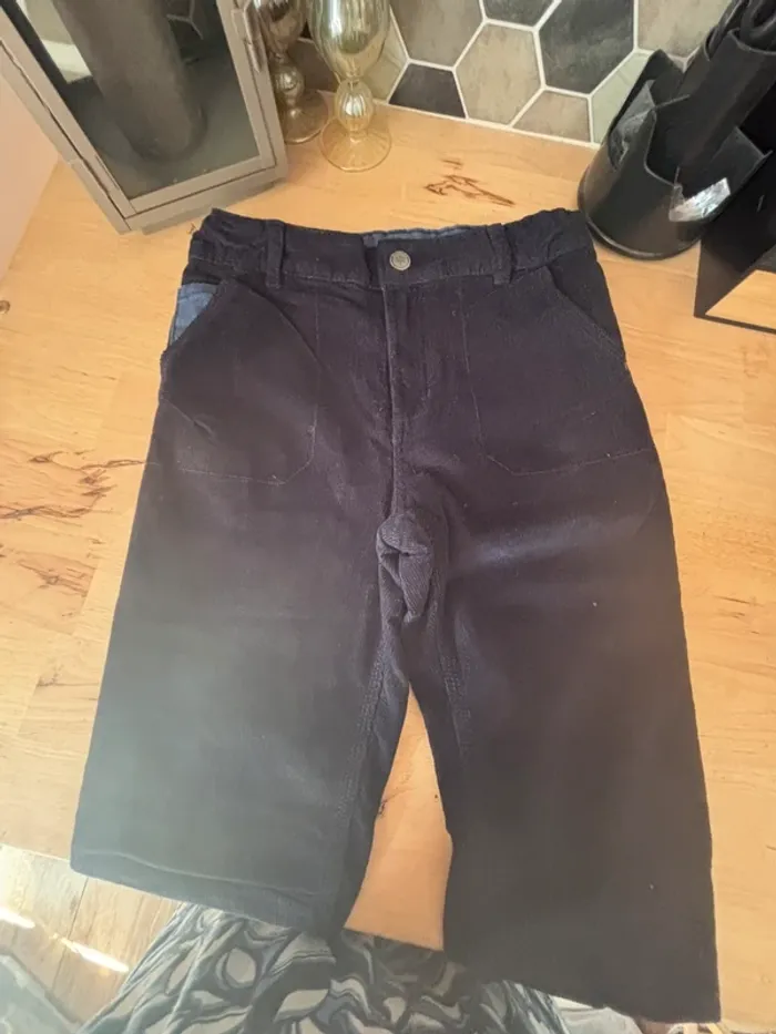 Pantalon en velours bleu marine • Sergent Major • 11 ans