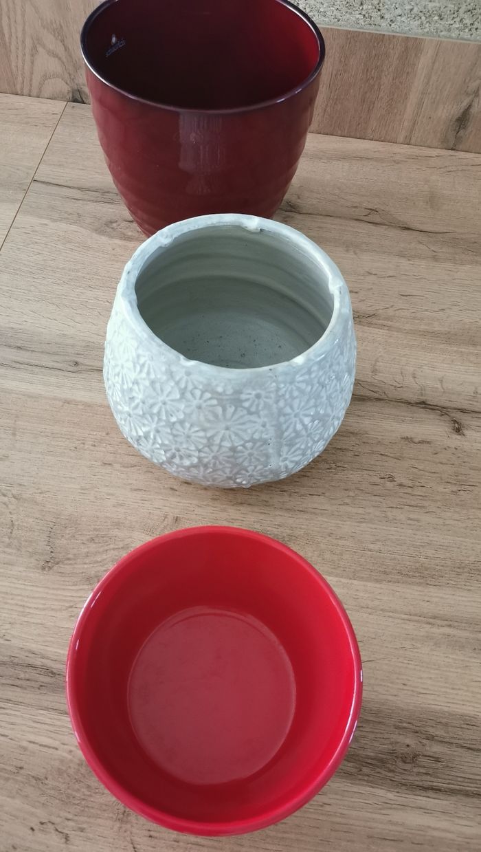 Lot de 3 pots à fleurs - photo numéro 2