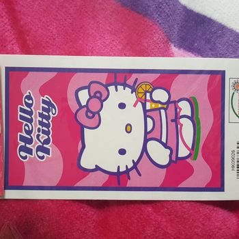 serviette de bain plage hello kitty 70 x 140 cm coton
