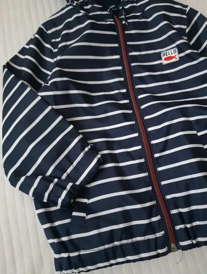 Blouson rayé Gemo 24 mois - photo numéro 2