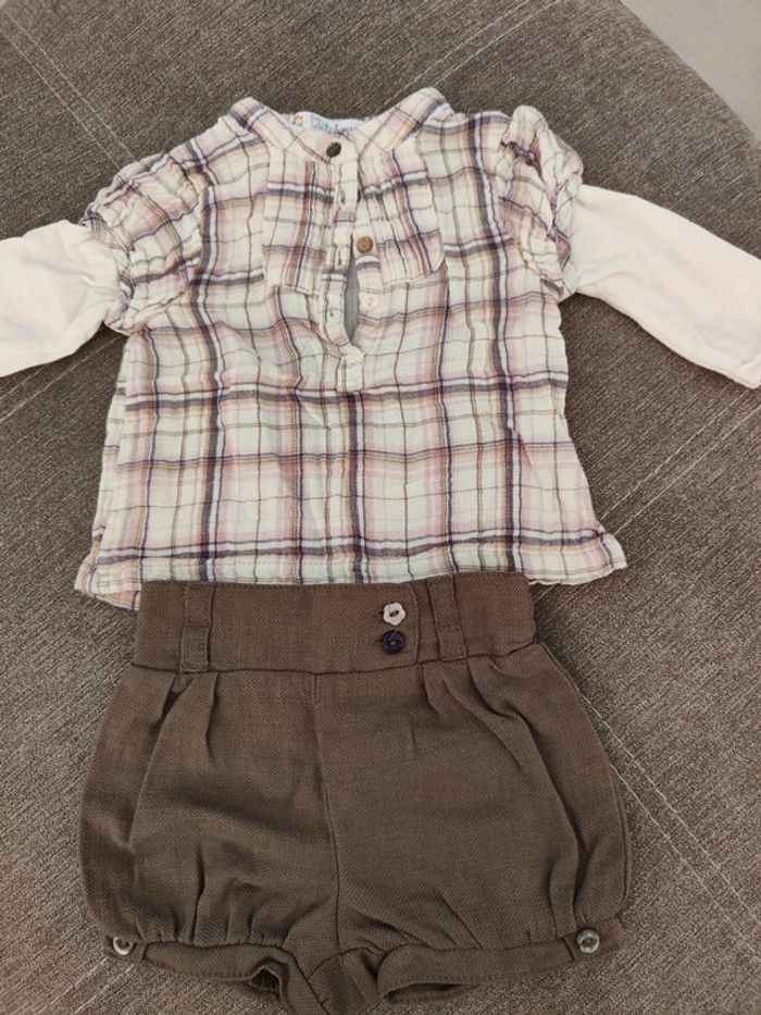 Ensemble fille 3 mois