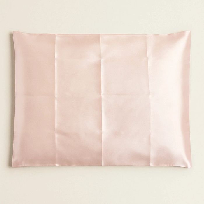 lot de 2 Taie d’oreiller en satin soyeux – Rose poudré