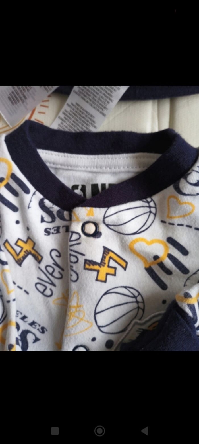 Ensemble bébé Lakers 1 mois - photo numéro 4