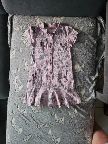 Robe imprimée militaire rose
