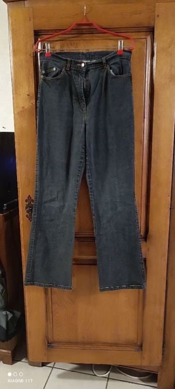 Jean noir anthracite évasé