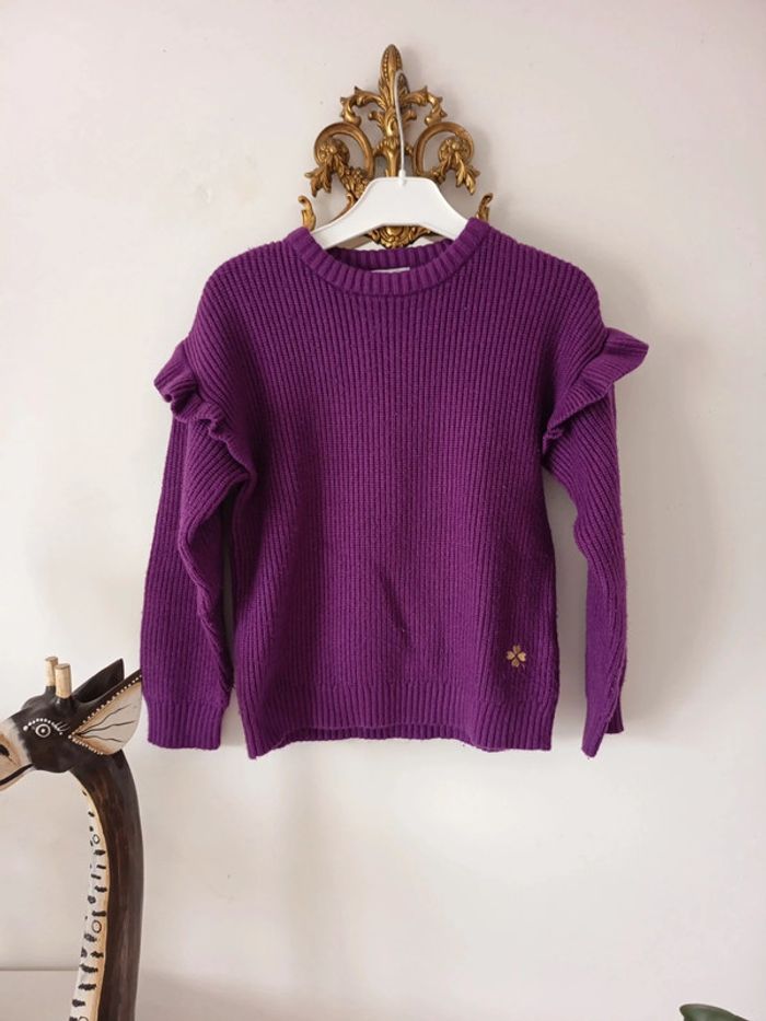 Pull maille volants manches