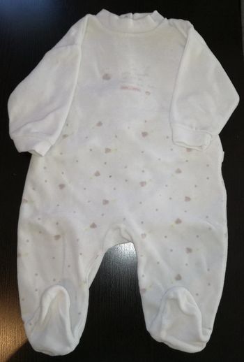 pyjama 1 pièce velours 3 mois fille kiabi