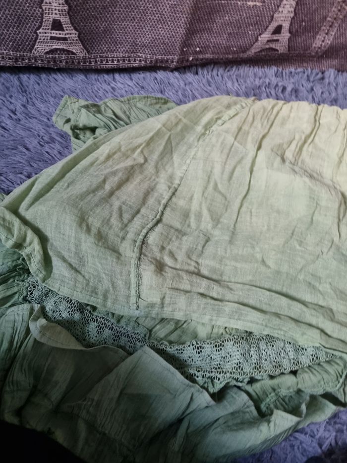 Robe d'été verte taille 42 - photo numéro 8