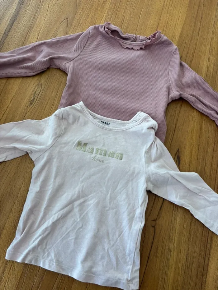 Lot 2 t-shirt manches longues