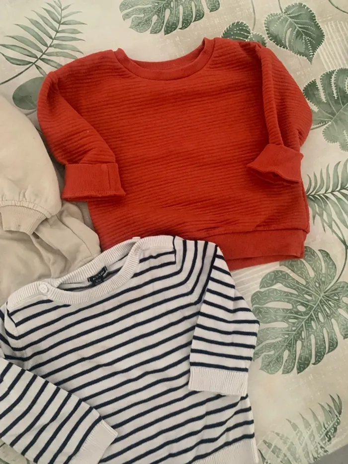 Lot de vêtements pulls 12 mois - photo numéro 3