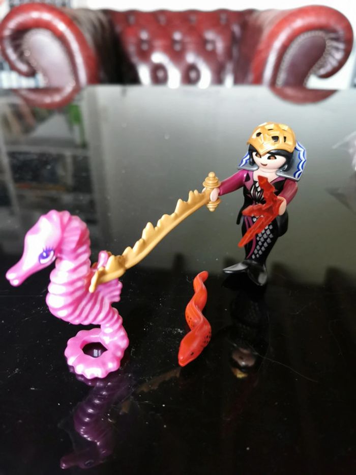 Playmobil sirène maléfique et hippocampe