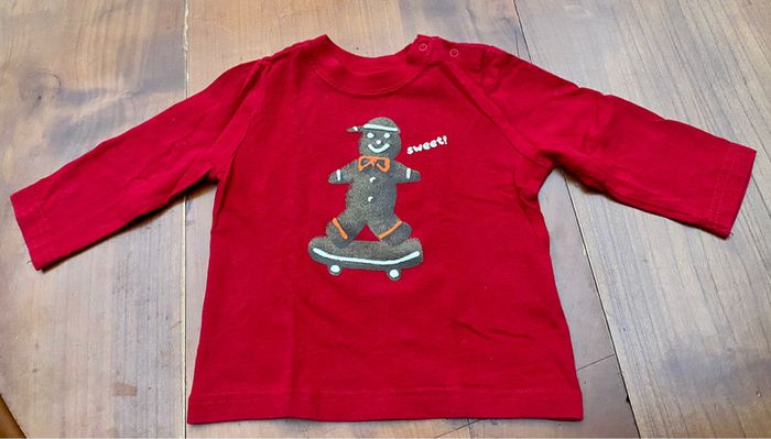 Tee-shirt manches longues baby Gap 12 mois