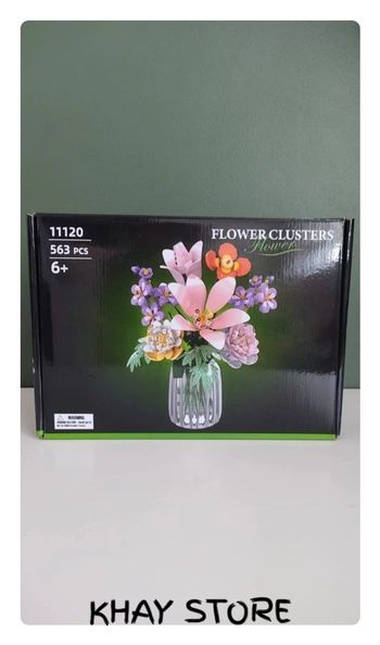 Bouquet de fleurs décoratif à construire type lego – Flower Clusters – Fleurs éternelles