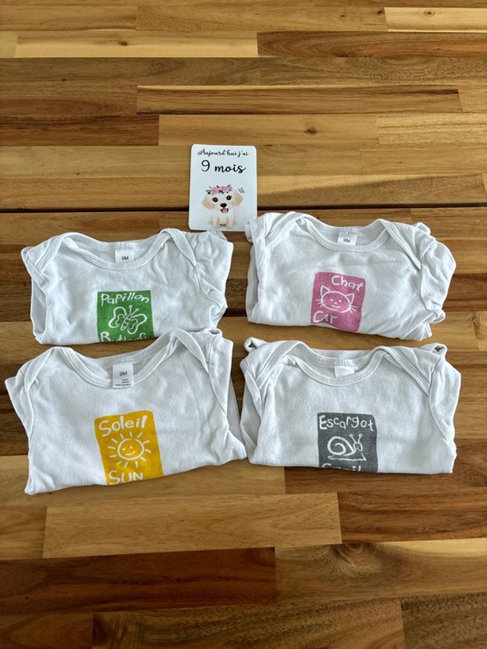 Lot de 4 bodies manches longues