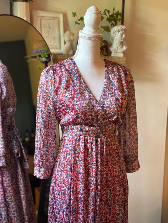 Robe longue fleurie multicolore Opullence Paris taille S - photo numéro 4