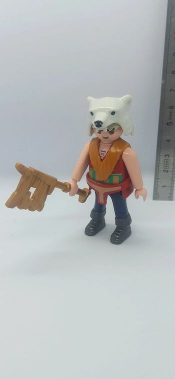 Homme viking barbare à tête d'ours playmobil