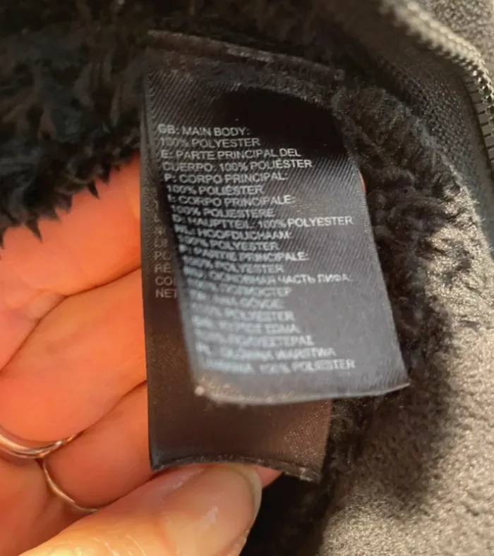 Veste polaire noire The North Face garçon XL 18/20– convient femme/homme taille S - photo numéro 7