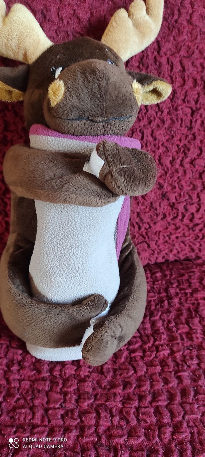 Peluche cerf avec plaid polaire babymoov - photo numéro 4