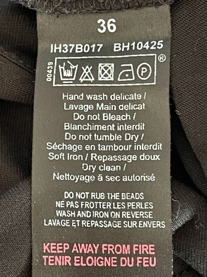 Top noir à franges rock 36 - photo numéro 6