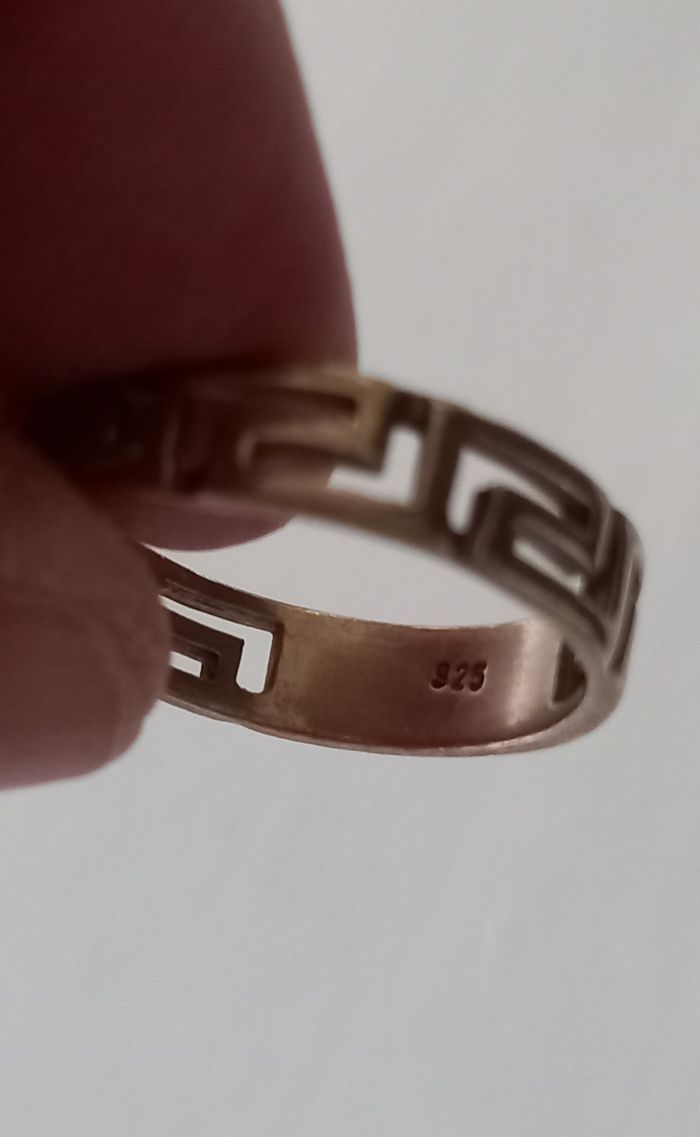 Bague argent motif grec - photo numéro 2