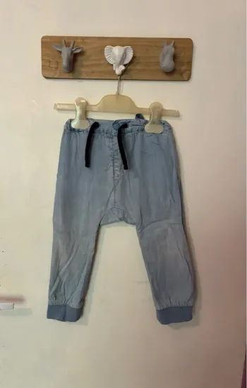 Pantalon sarouel jeans, 24 mois, Kiabi.