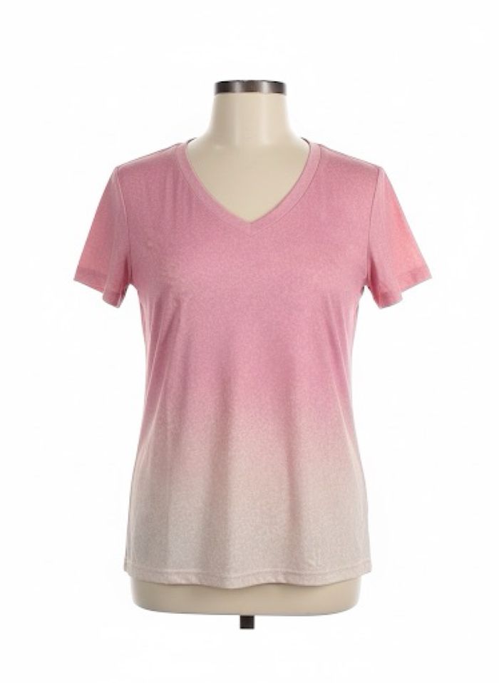 T-shirt dégradé rose/blanc 💕