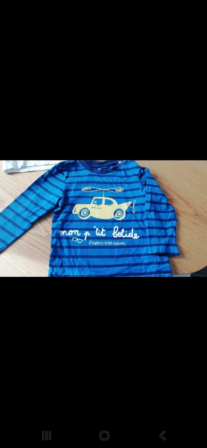 Lot t-shirts manches longues 18 mois - photo numéro 7