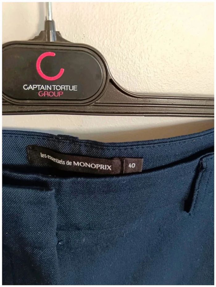 C28 pantalon marine Monoprix 40 - photo numéro 3